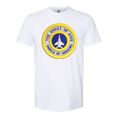 The Ghost Of Kyiv Shield Of Ukraine Softstyle CVC T-Shirt