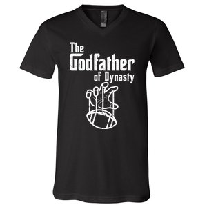 The Godfather Of Dynasty Football V-Neck T-Shirt