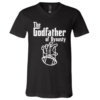 The Godfather Of Dynasty Football V-Neck T-Shirt