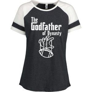 The Godfather Of Dynasty Football Enza Ladies Jersey Colorblock Tee