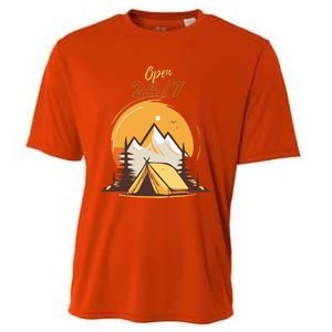 The Great Outdoors Open 247 Camping Scene  Cooling Performance Crew T-Shirt