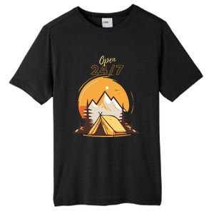 The Great Outdoors Open 247 Camping Scene  Tall Fusion ChromaSoft Performance T-Shirt