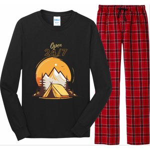 The Great Outdoors Open 247 Camping Scene  Long Sleeve Pajama Set