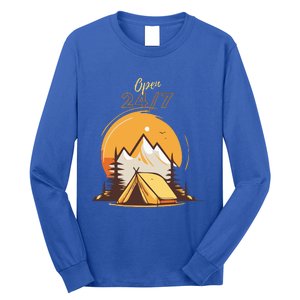 The Great Outdoors Open 247 Camping Scene  Long Sleeve Shirt