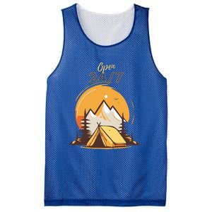 The Great Outdoors Open 247 Camping Scene  Mesh Reversible Basketball Jersey Tank