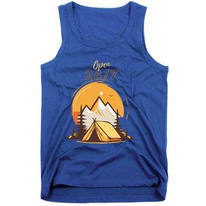 The Great Outdoors Open 247 Camping Scene  Tank Top