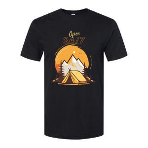 The Great Outdoors Open 247 Camping Scene  Softstyle CVC T-Shirt