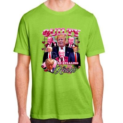 Trump Guilty Of Stealing My Heart Funny Donald Trump Lover Adult ChromaSoft Performance T-Shirt