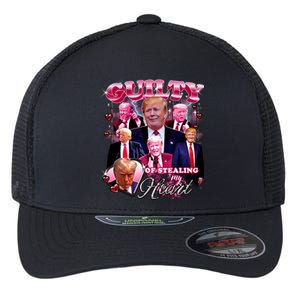 Trump Guilty Of Stealing My Heart Funny Donald Trump Lover Flexfit Unipanel Trucker Cap