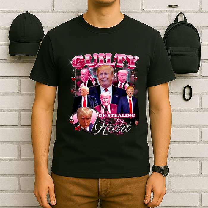 Trump Guilty Of Stealing My Heart Funny Donald Trump Lover T-Shirt