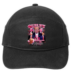 Trump Guilty Of Stealing My Heart Funny Donald Trump Lover 7-Panel Snapback Hat