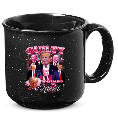 Trump Guilty Of Stealing My Heart Funny Donald Trump Lover 15oz Campfire Ceramic Mug