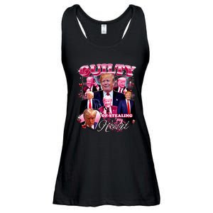 Trump Guilty Of Stealing My Heart Funny Donald Trump Lover Ladies Essential Flowy Tank