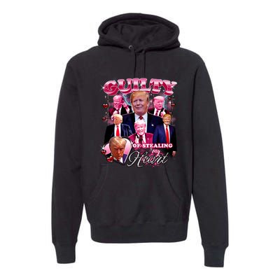 Trump Guilty Of Stealing My Heart Funny Donald Trump Lover Premium Hoodie