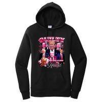 Trump Guilty Of Stealing My Heart Funny Donald Trump Lover Women's Pullover Hoodie