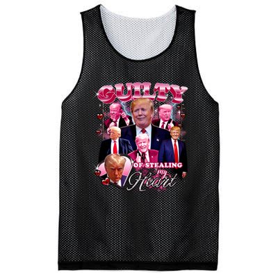 Trump Guilty Of Stealing My Heart Funny Donald Trump Lover Mesh Reversible Basketball Jersey Tank