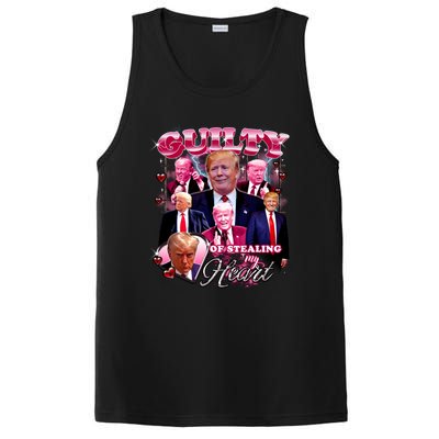 Trump Guilty Of Stealing My Heart Funny Donald Trump Lover PosiCharge Competitor Tank