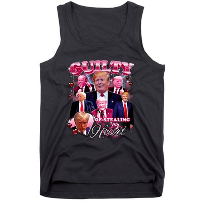 Trump Guilty Of Stealing My Heart Funny Donald Trump Lover Tank Top