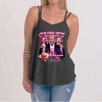 Trump Guilty Of Stealing My Heart Funny Donald Trump Lover Women's Strappy Tank