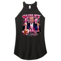 Trump Guilty Of Stealing My Heart Funny Donald Trump Lover Women's Perfect Tri Rocker Tank