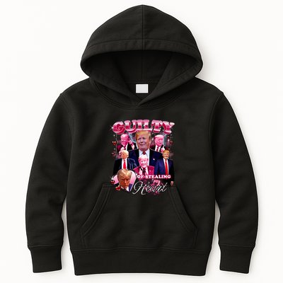 Trump Guilty Of Stealing My Heart Funny Donald Trump Lover Kids Hoodie