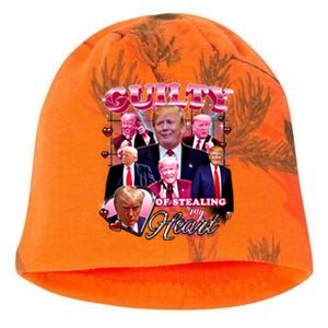 Trump Guilty Of Stealing My Heart Funny Donald Trump Lover Kati - Camo Knit Beanie