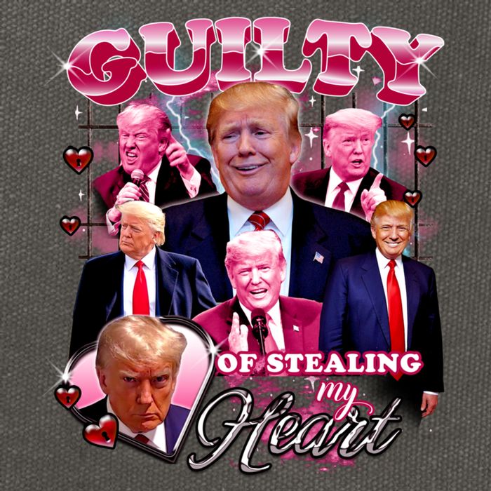 Trump Guilty Of Stealing My Heart Funny Donald Trump Lover Cotton Canvas Backpack
