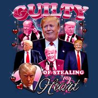 Trump Guilty Of Stealing My Heart Funny Donald Trump Lover Infant Baby Jersey Bodysuit