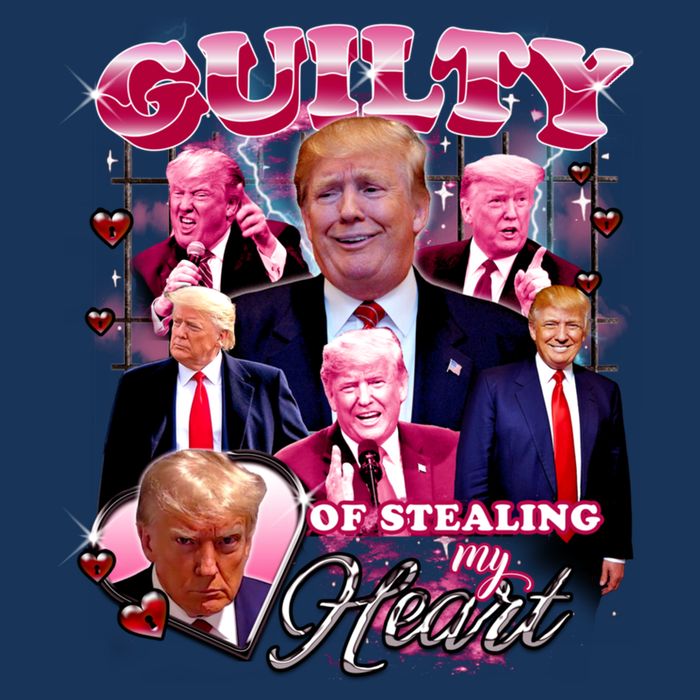 Trump Guilty Of Stealing My Heart Funny Donald Trump Lover Infant Baby Jersey Bodysuit