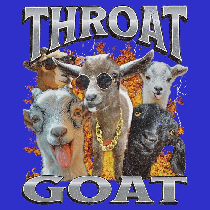 Throat Goat Offensive Adult Humor Bootleg Sweatshirt