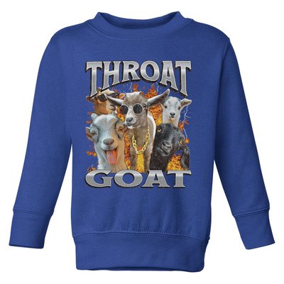 Throat Goat Offensive Adult Humor Bootleg Toddler Sweatshirt