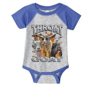 Throat Goat Offensive Adult Humor Bootleg Infant Baby Jersey Bodysuit