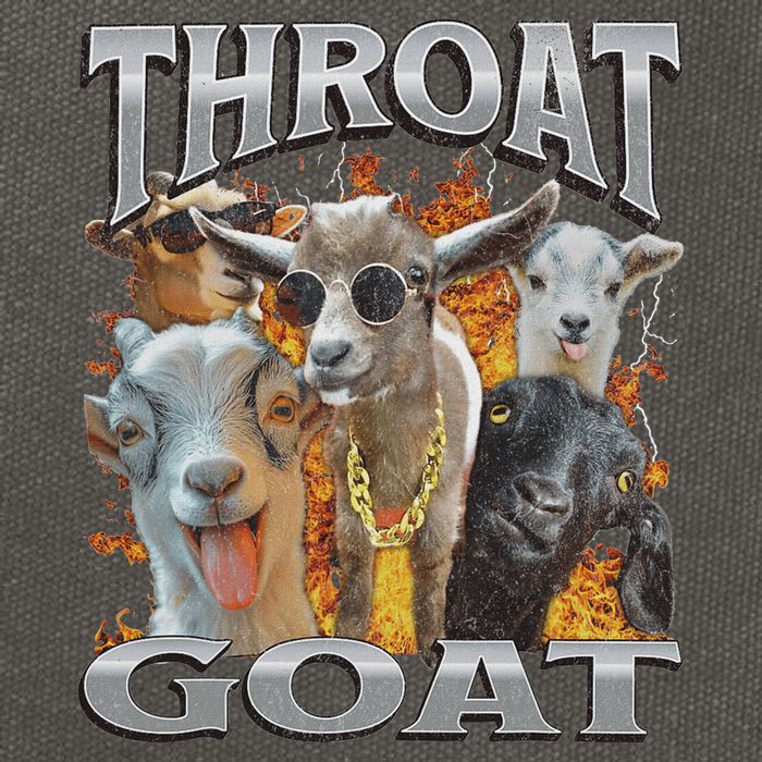 Throat Goat Offensive Adult Humor Bootleg Cotton Canvas Backpack