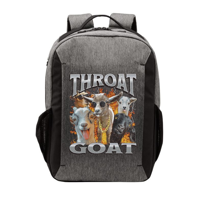 Throat Goat Offensive Adult Humor Bootleg Vector Backpack