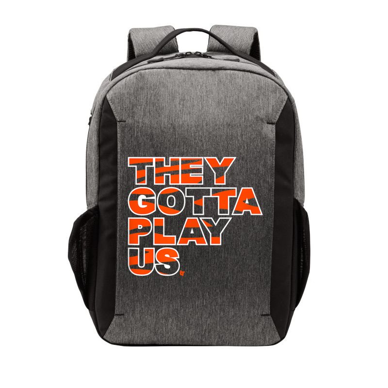 They Gotta Play Us Cincinnati Football Vector Backpack