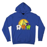 Teeth Ghost Pumpkin Witch Cute Dental Halloween Dentist Gift Hoodie