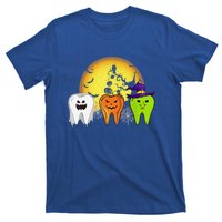 Teeth Ghost Pumpkin Witch Cute Dental Halloween Dentist Gift T-Shirt