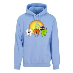 Teeth Ghost Pumpkin Witch Cute Dental Halloween Dentist Gift Unisex Surf Hoodie