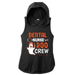 Teeth Ghost Pumpkin Witch Cute Dental Halloween Dentist Gift Ladies PosiCharge Tri-Blend Wicking Draft Hoodie Tank