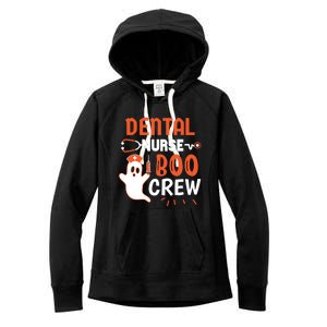 Teeth Ghost Pumpkin Witch Cute Dental Halloween Dentist Gift Women's Fleece Hoodie