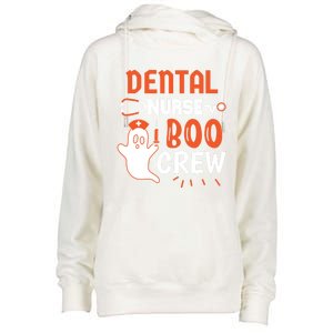 Teeth Ghost Pumpkin Witch Cute Dental Halloween Dentist Gift Womens Funnel Neck Pullover Hood