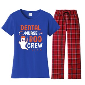 Teeth Ghost Pumpkin Witch Cute Dental Halloween Dentist Gift Women's Flannel Pajama Set