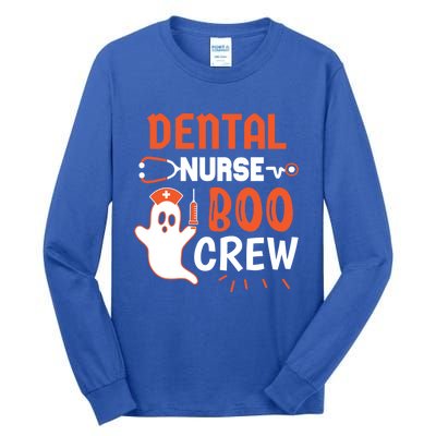 Teeth Ghost Pumpkin Witch Cute Dental Halloween Dentist Gift Tall Long Sleeve T-Shirt