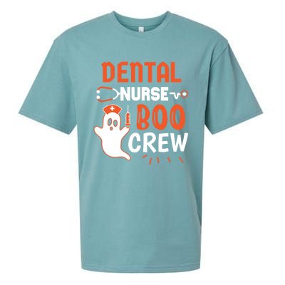 Teeth Ghost Pumpkin Witch Cute Dental Halloween Dentist Gift Sueded Cloud Jersey T-Shirt