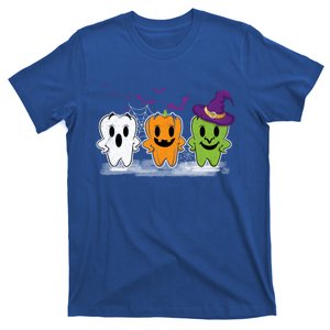 Teeth Ghost Pumpkin Witch Cute Dental Halloween Dentist Meaningful Gift T-Shirt