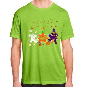 Teeth Ghost Pumpkin Witch Hat Scary Dental Halloween Dentist Gift Adult ChromaSoft Performance T-Shirt