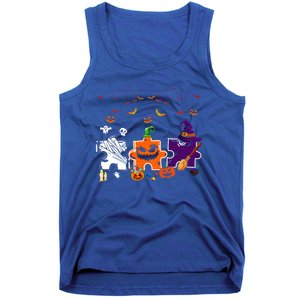 Teeth Ghost Pumpkin Witch Hat Scary Dental Halloween Dentist Gift Tank Top