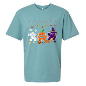 Teeth Ghost Pumpkin Witch Hat Scary Dental Halloween Dentist Gift Sueded Cloud Jersey T-Shirt