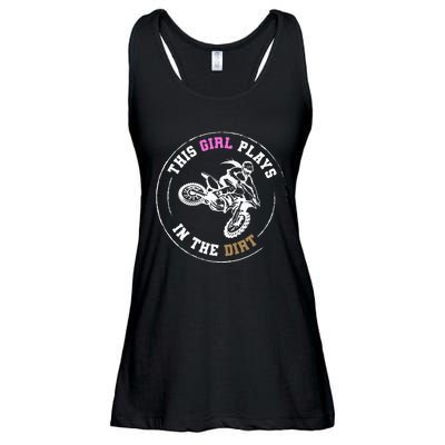 This Girl Plays In The Dirt Biking Dirt Bike Ladies Essential Flowy Tank