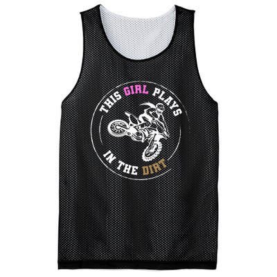 This Girl Plays In The Dirt Biking Dirt Bike Mesh Reversible Basketball Jersey Tank